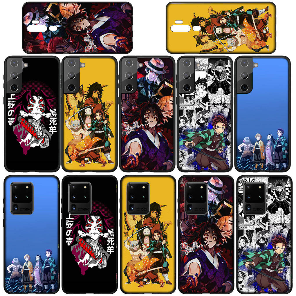 Für Samsung Galaxy S25 S24 S23 iPhone 17 16 15 Xiaomi Redmi Note 14 13 12 11 Plus Pro Max Hülle Demon Slayer Kokushibo Kamado Tanjiro OPPO Huawei Abdeckung