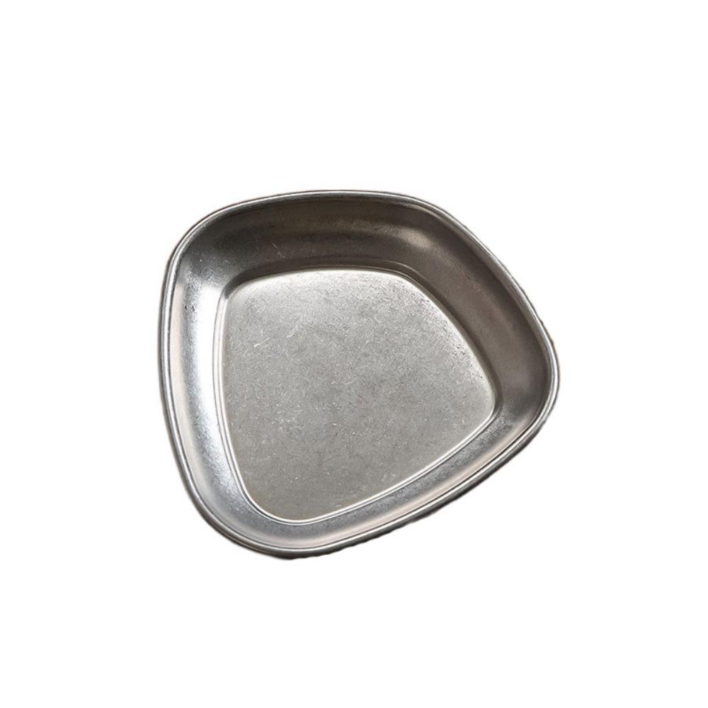 

2 шт. Миска для корейского соуса из нержавеющей стали, неправильной формы, миска для приправ, поднос для приправ, ресторан Style I