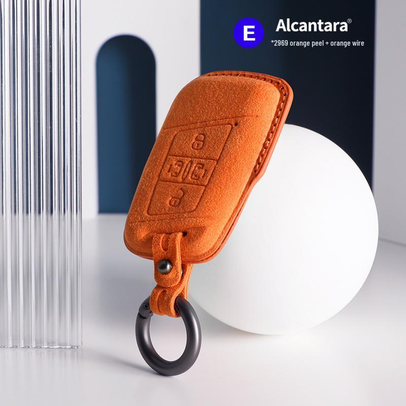 Volkswagen Car Models Three-Dimensional Alcantara Suede Key Case