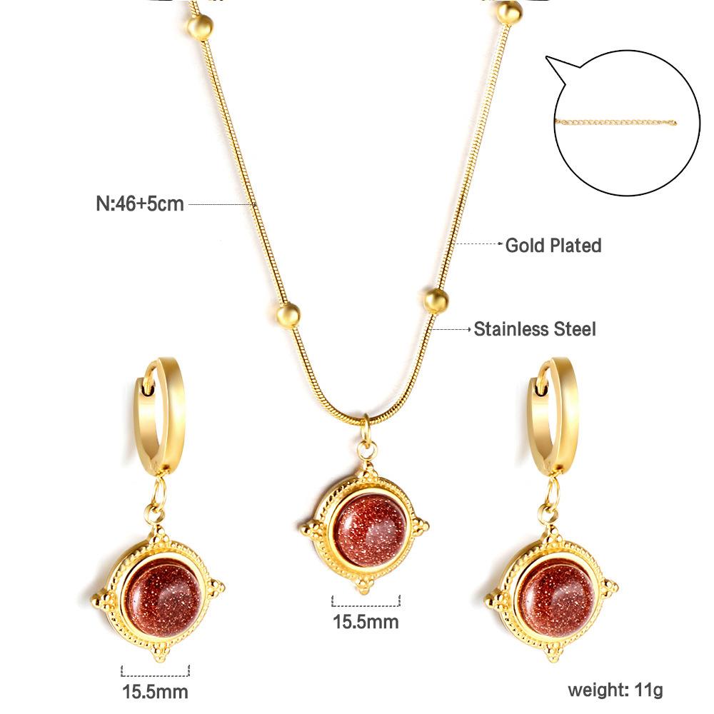 

Minimalist Jewelry Set for Women Elegant Earrings and Necklace Fashion Accessories