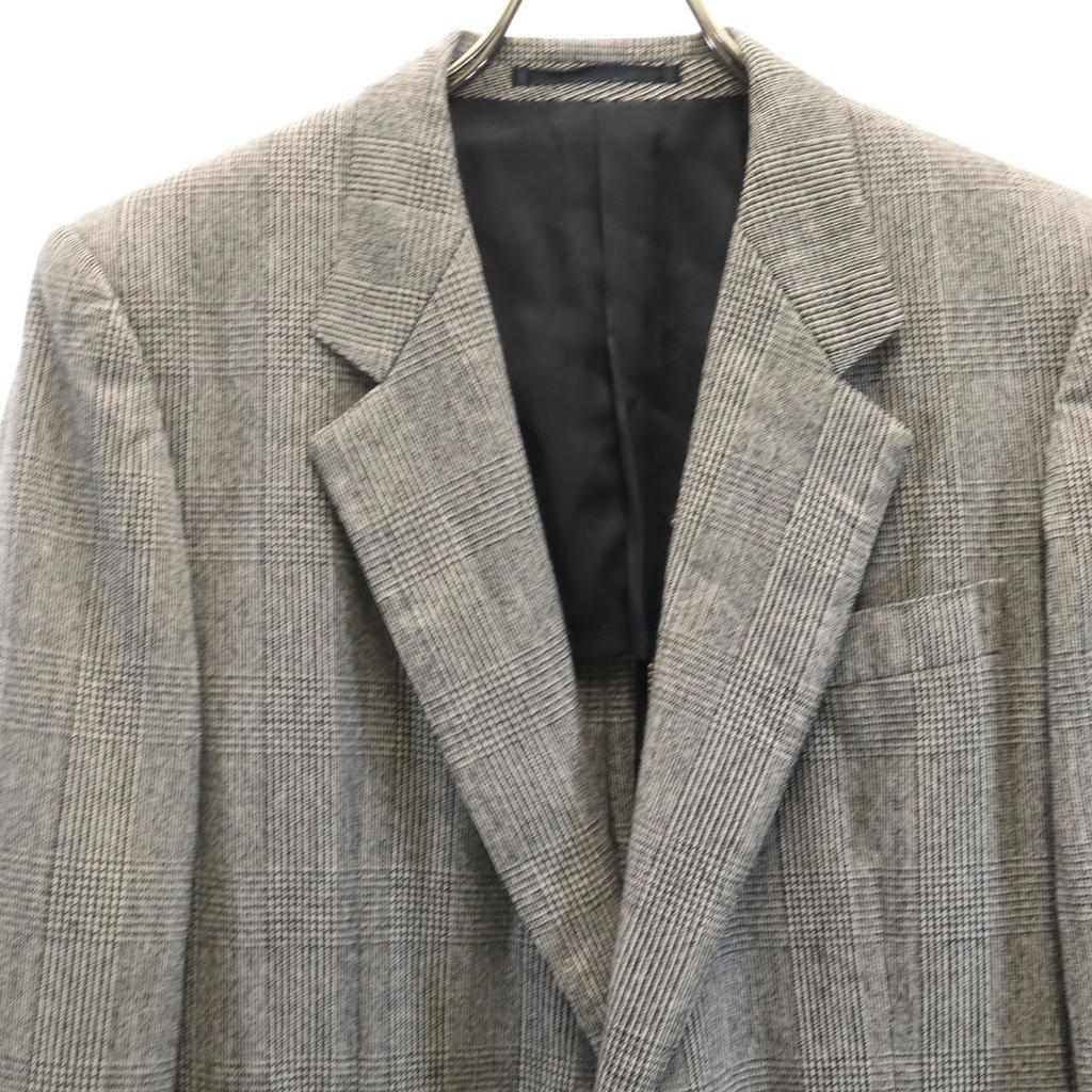 LANVIN Glen check tailored jacket Setup M gray Men's Used