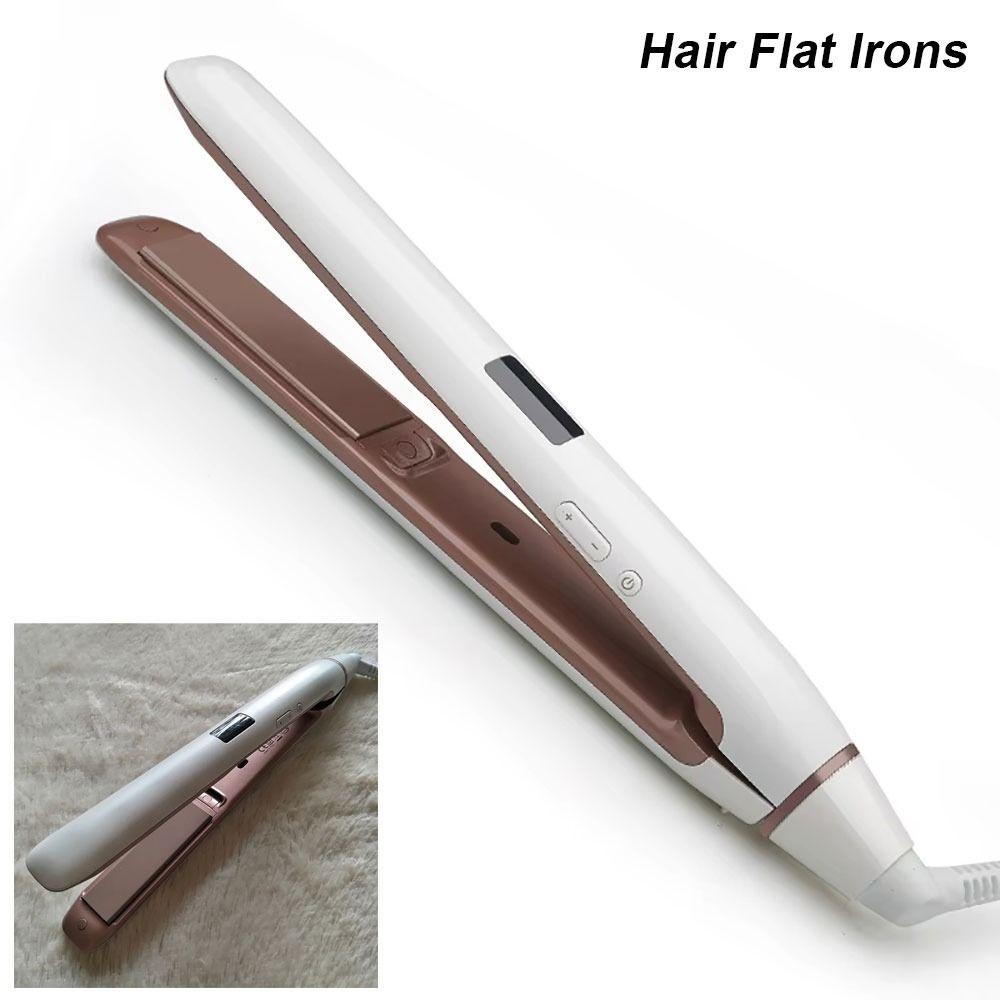1Pcs Professional Hair Flat Irons Heated Curling Brush Hair Straightener Comb  Hair Styling Tool