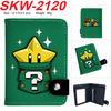 Super Mario Bros Wallet Snap Button Coin Purse Vertical Cartoon Plumber Double Layer Card Holder for Kids
