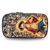One Piece Anime Double Layer Pencil Case, Large Capacity Durable Stationery Bag Lightweight Unisex Pen Pouch for Boys Girls 6-10