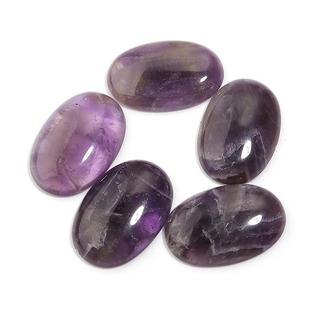 2-5 Stück/Los Natürliche Steinkabochonen Unregelmäßig Oval Quadrat Wassertropfenförmig Amethyst-Kabochon Für DIY Ringe Halsketten Zubehör