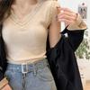 Frauen Sommer Spitze V-ausschnitt Gestrickte Leibchen Weste Tops Ärmellose Eis Seide Schlank Bodenbildung Shirt Einfarbig Oberbekleidung