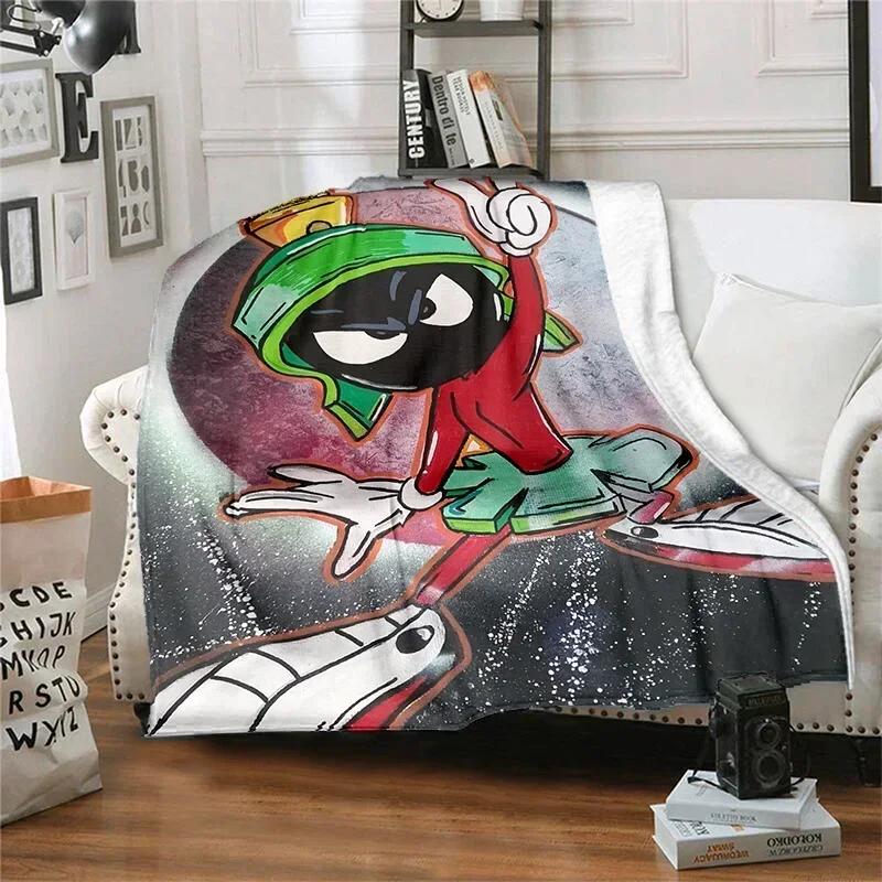 

Anime Marvin the Martian Throw Blanket Soft Flannel Thin Blankets for Bed Sofa Cover Bedspread picnic cooling gift Home Deco 75cmx90cm