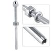 10pcs Silver Threaded Stud Ends Stainless Steel Cable Connector Cable Tensioner  Staircase Railing