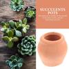 GANAZONO 16 pcs Mini Ceramic Flower Pot Small Clay Small Flower pots Mexican Decor Edible Clay Outdoor pots Ceramic Planter Pot Mini Terracotta