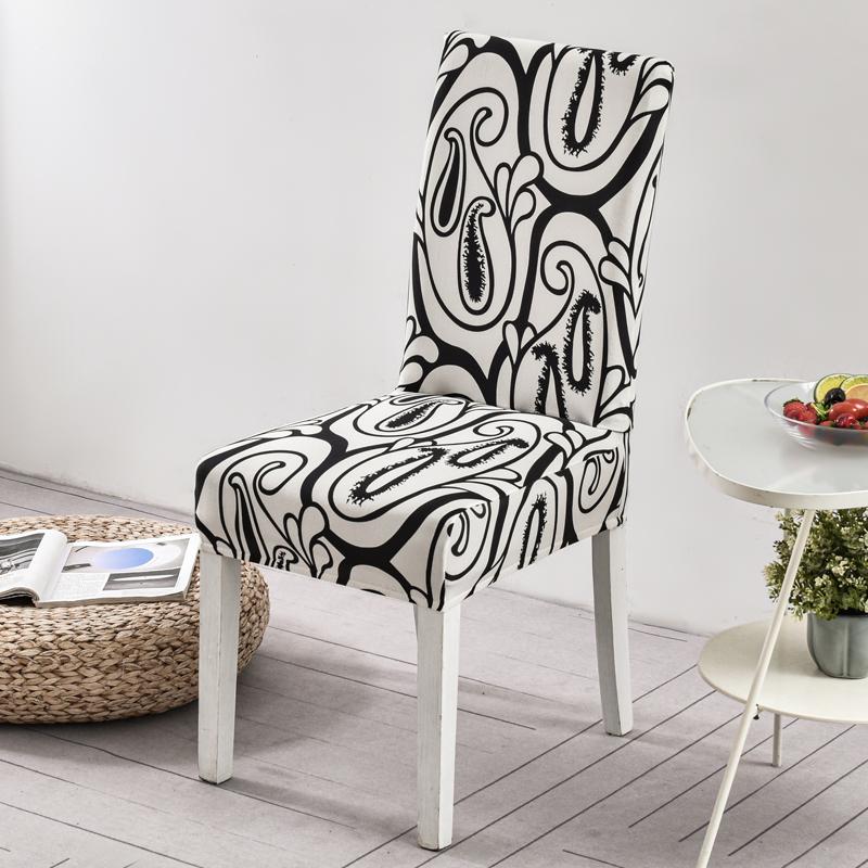 New Colors Chair Covers Floral Modern Slipcover For Dinning Room Wedding Stretch Elastic Furniture Protector