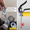 6000PSI-7000PSI Manual Grip Grease Gun Alloy Quick Release Grease Gun Set Manual 400CC Grip Grease Gun with Flexible Hose