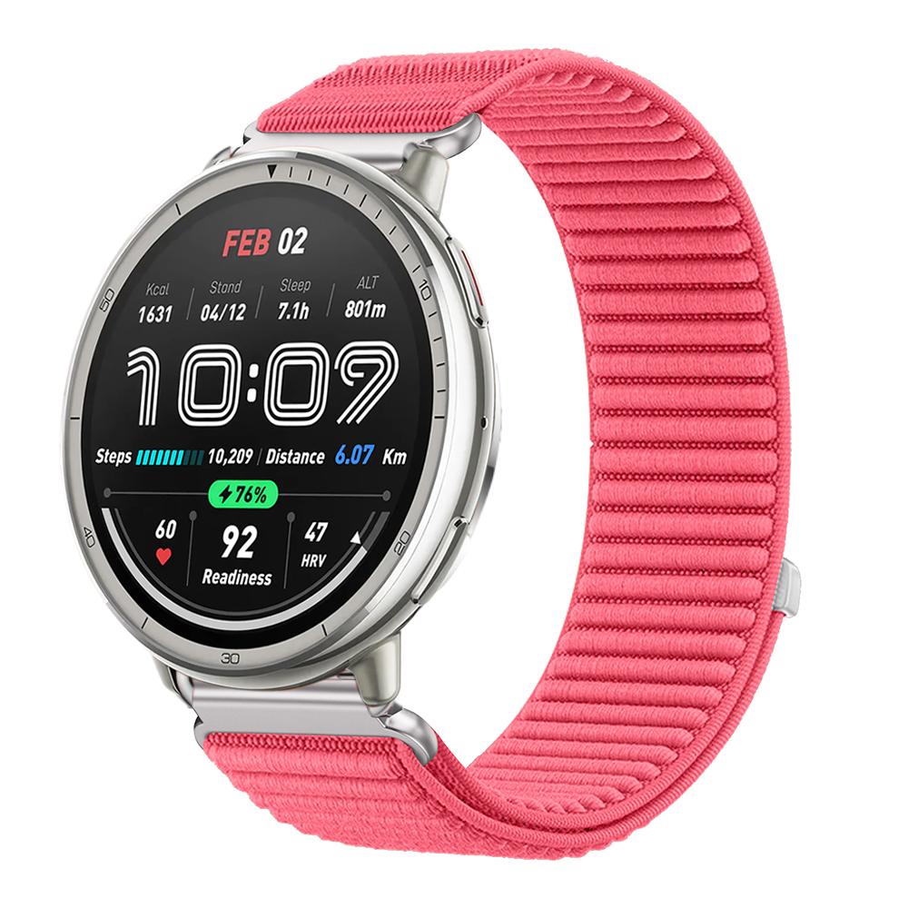 20mm 22mm Nylon Loop Strap for Amazfit Active 2 Band Correa for Amazfit Balance 2/Helio/Bip 6 5/GTR/GTS 4 3 Breathable Bracelet