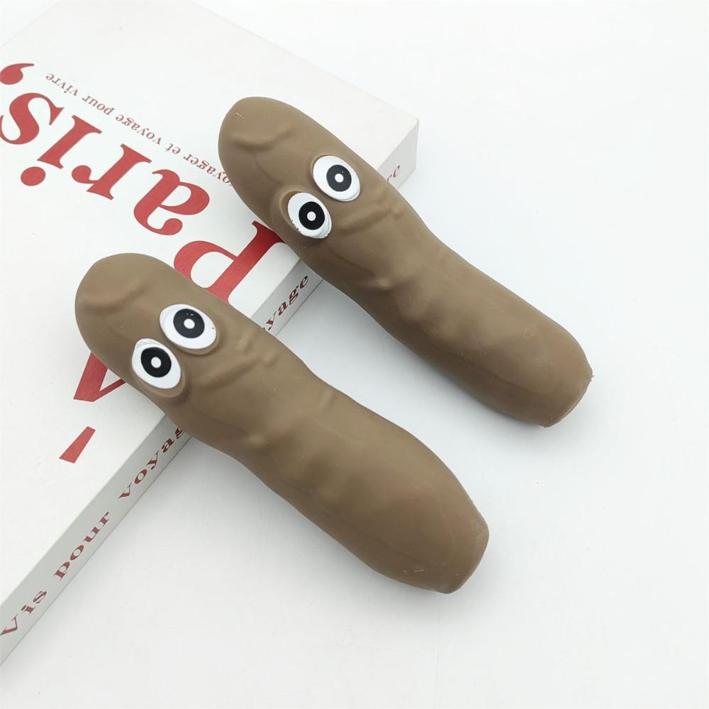 Hot Big Eyed Veggie Stretch Toy Deformable Poop Memory Sand For Hand Squeeze Daily Stress Relief