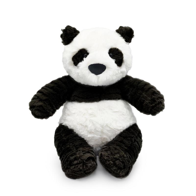 

Cute cute black and white panda doll plush toy red panda doll children s accompanying rag doll birthday gift 35cm（0.3kg） чёрный