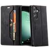 Premium Vintage Leather Wallet Case for Samsung Galaxy S24 FE - Flip Cover with Card Slots, Shockproof Retro Style (4 Colors)