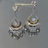 European and American Exaggerated Heavy-duty Crystal Tassel Earrings for Women, Elegant and Sophisticated Earrings, Trendy New Bestsellers
