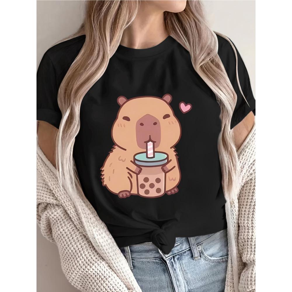 Women's Cute Dolphin Boba T-shirt