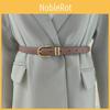 Classic Solid Color Leather Womens Waist Belt For Jeans And Coats With Fine Handcrafting