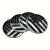 4pcs American Flag Wheel Center Cap Decals, Emblems Sticker 2.2"/ 56mm For Car Motorcycle Truck SUV