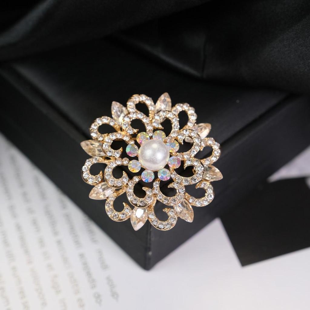 Bunte Retro Damen Korsagenbrosche - Elegante Anstecknadel im europäischen Stil