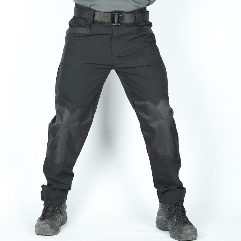 Outdoor Tactical Pants Men Spring Autumn Many Pockets Elastic Waist Mens Military Cargo Pants Waterproof Army Pants For Men No Belt