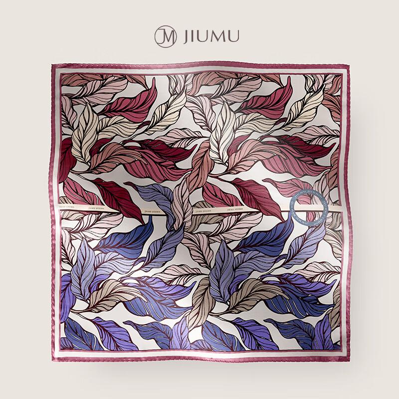 JIUMU 100% Mulberry Silk Scarf, Square Scarf for Women, Shawl, Mother's Day Gift for Mom, Birthday Present Gift Box Set