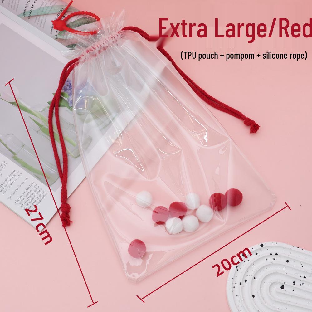 4.0 Heart Silicone Outdoor Doll Storage Case - Transparent, Dustproof, 20cm Protective Pouch