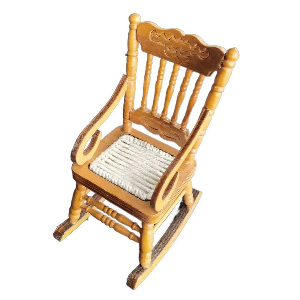 Recuzită Foto Casă Model Scenă Miniatură Scaun Balansoar Mobilier Casă de Păpuși Accesorii Casă de Păpuși