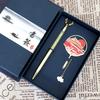 Beijing Tiananmen Metal Bookmark - Custom Engraved Cultural Gift Box