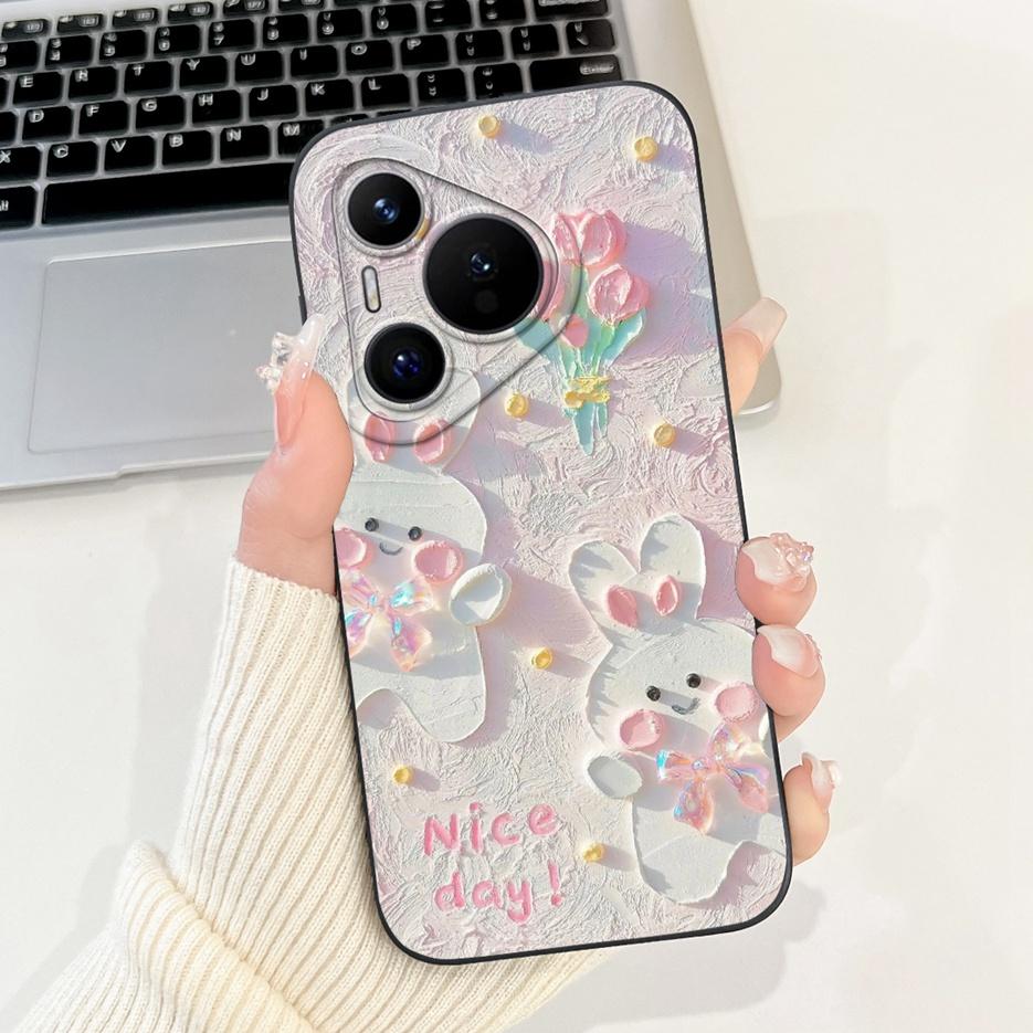 For Huawei Pura 70 Pro 5G Case Cute Cartoon Cover Shockproof Soft TPU Phone Cases For Huawei Pura 70 Pro Plus Pura70 Pro+ Fundas