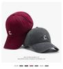 Simple Large Letter Solid Color Soft Top Baseball Cap for Men and Women Couples Casual Versatile Sunshade and Face Small Cap