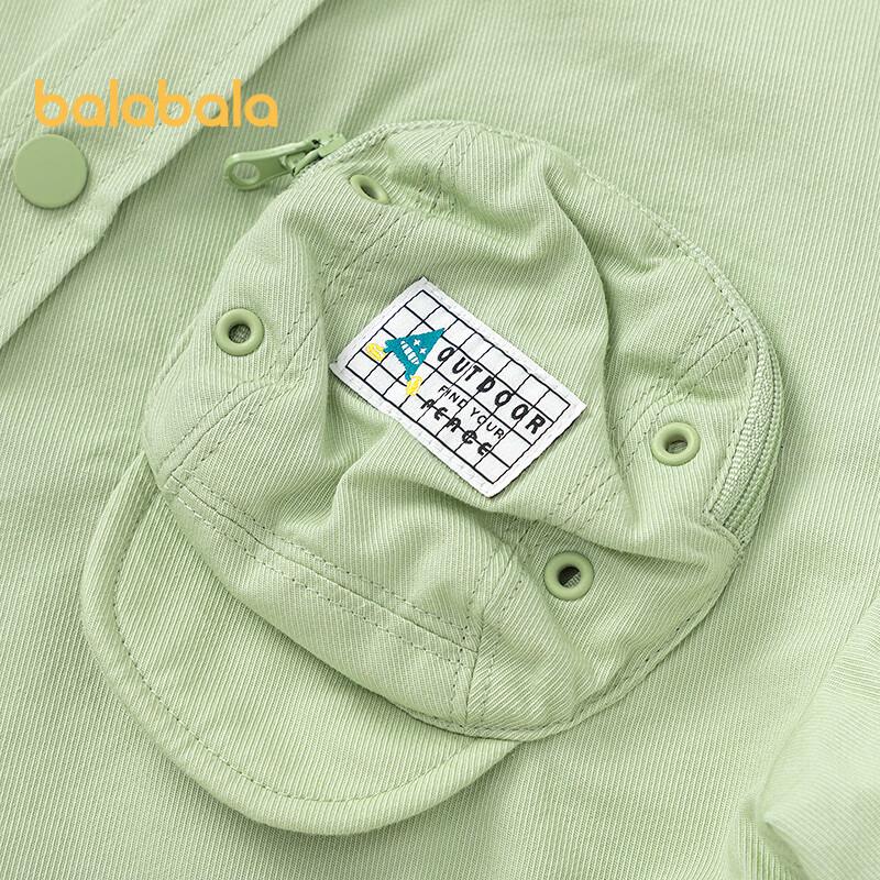 Balabala Boys' Casual Long-Sleeve Shirt