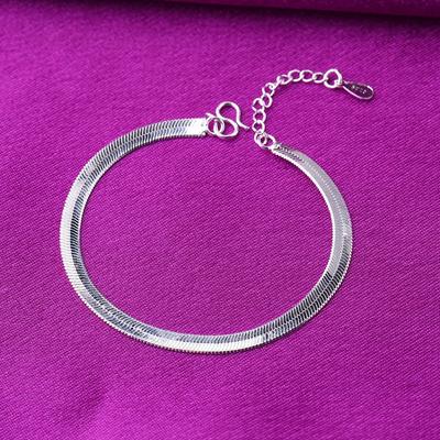 925 Sterling Zilveren Slangenketting Vriendschapsarmband Enkelbandje Damesfeest Bruiloft Sieraden