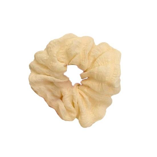 Резинка для волос Высокая эластичность Большой расширенный размер Волосная веревка Мятая текстура Однотонный Держатель для хвоста и пучков Аксессуар для волос