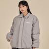 Astral Projection Magic Lettering Logo Stand Collar Padded Jacket_Gray