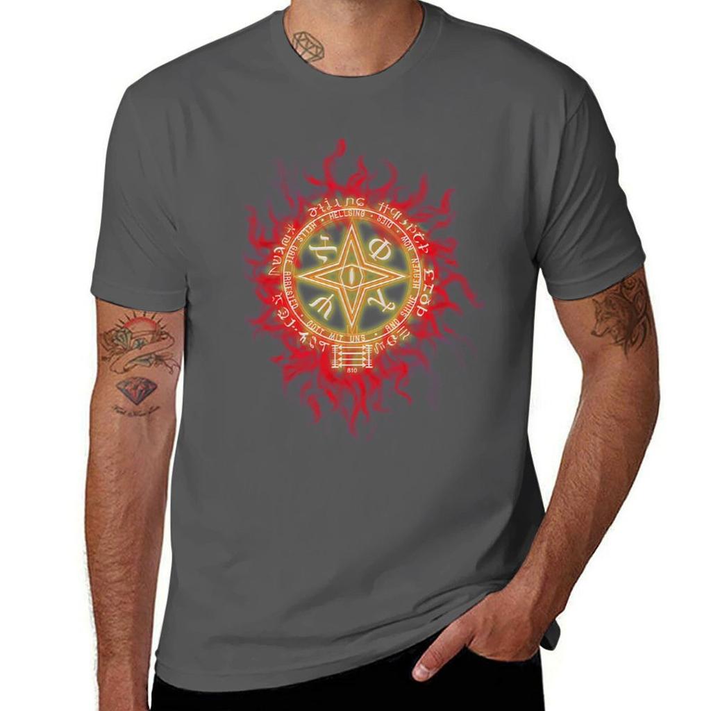 Hellsing Alucard Symbol Tshirt Antifade Casual Tee Shirt