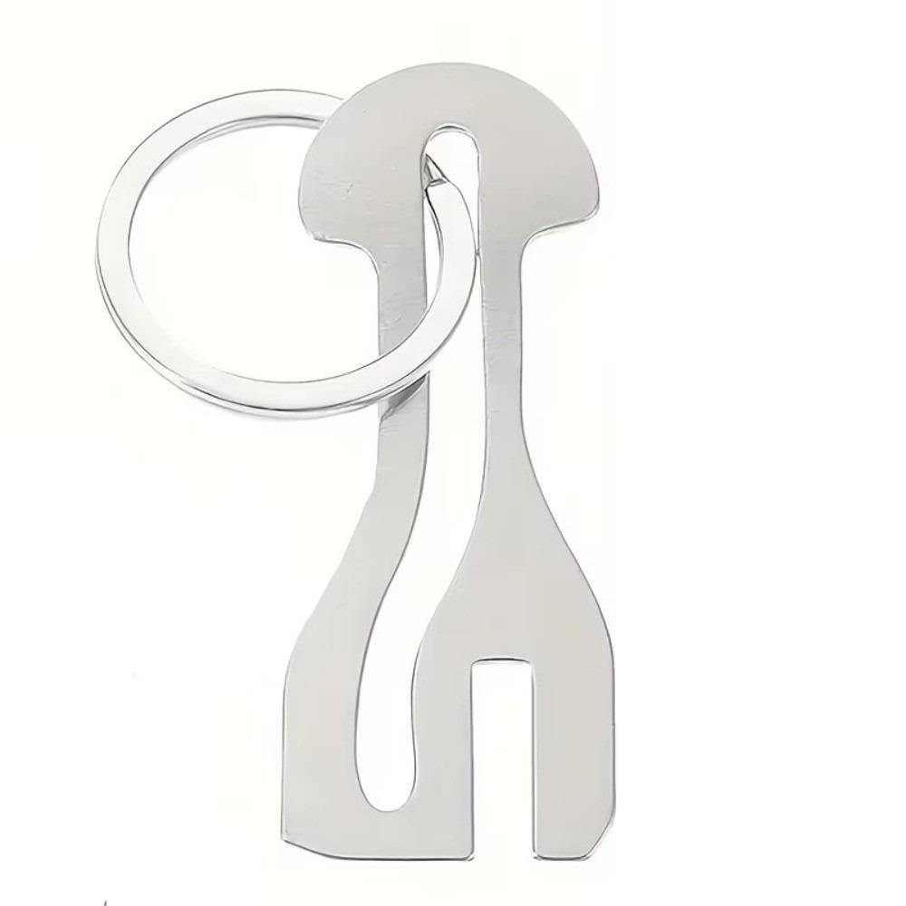 

Anti-loss Trolley Token Keychain Zinc Zinc Alloy Removable Release Keyring Shopping Cart Token Retail Stores срібний