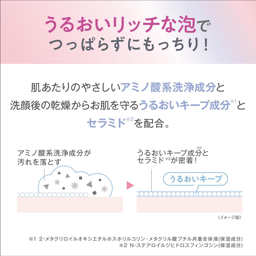 Sana Nameraka Honpo Medicinal WR Foaming Face Wash White, Niacinamide, Pure Retinol, Anti-Wrinkle, Pore Care, Fragrance-Free