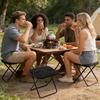 Mini Klapphocker mit Tragetasche Tragbar Leicht Schwerlast Wasserdicht Outdoor Camping Rucksackreisen Strand Picknick Angeln Klappstuhl Sitz