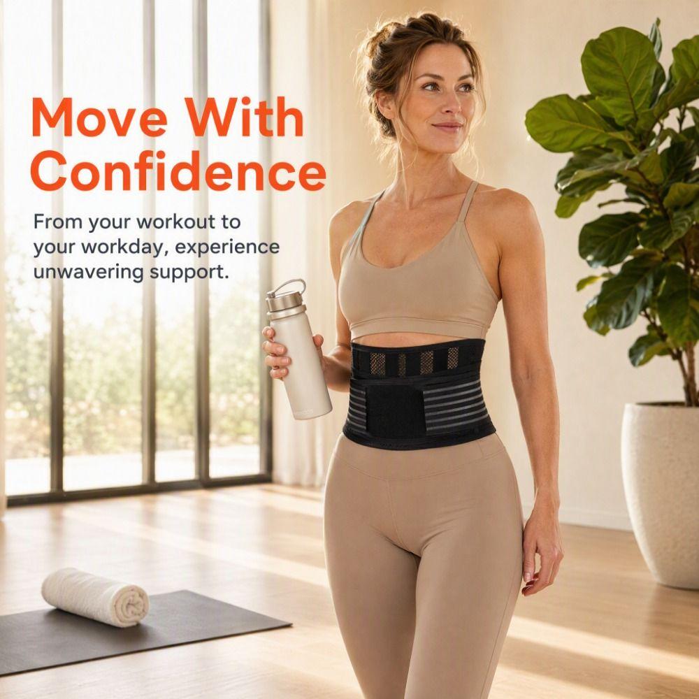 Breathable Lumbar Support Belt Adjustable Fitness Waist Protector  Sciatica Relief