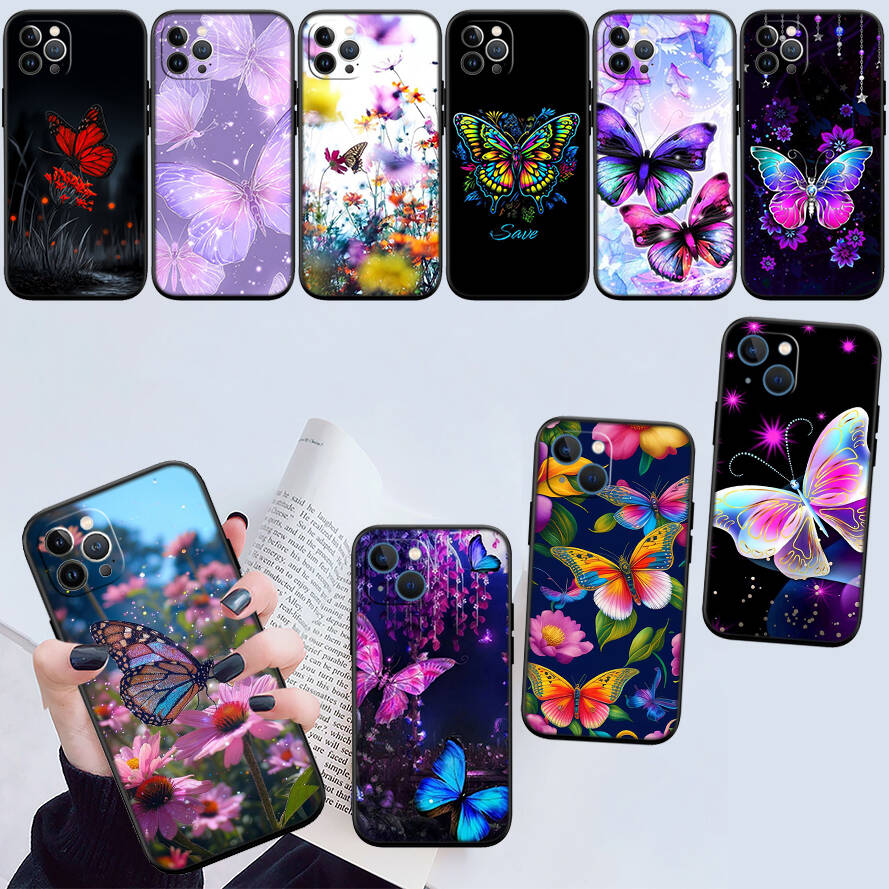 Colorful Butterfly Case for Samsung A06 A35 A25 A24 A15 A05S A05 M55 M35 M15 A02 A12 A13 A10 A16 A20 A30 A22 A31 A32 A33 A42 A50