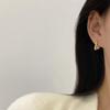 Korean-Style Pearl Drop Earrings: Two-Way Wear, Artistic Ear Studs & Hooks for Women and Students