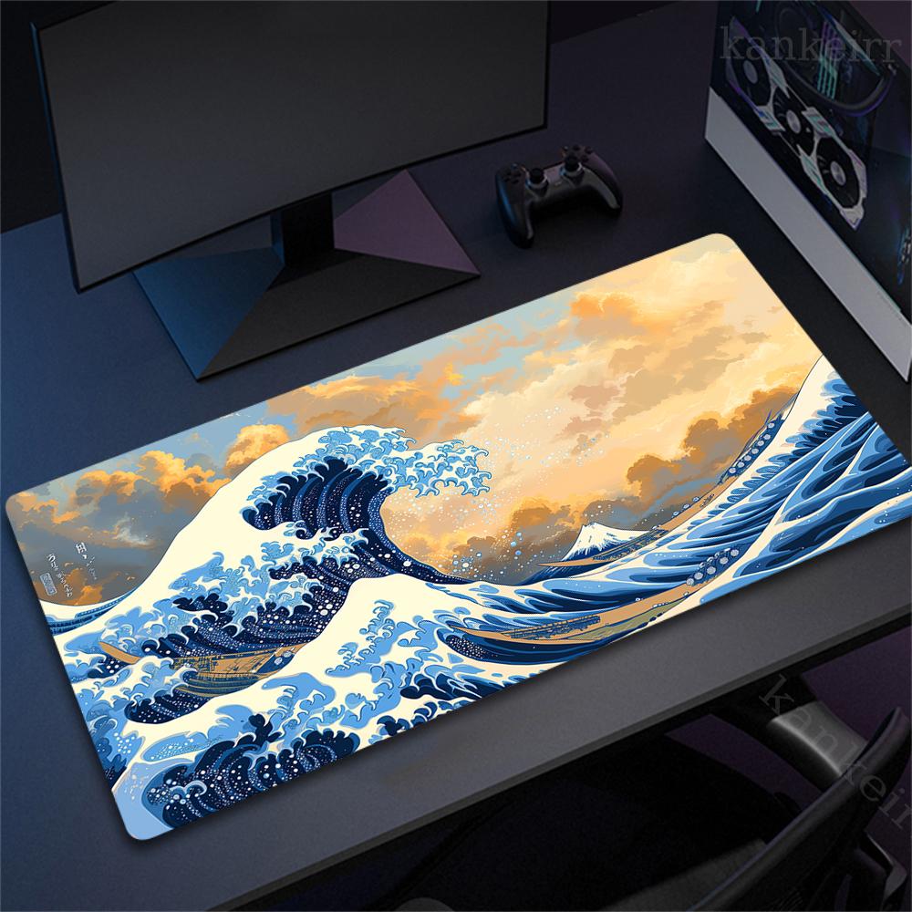 Personalized Art Gaming Mouse Pad Gamer Large Mouse Mat Great Wave Big Mouse Pads Pc Computer Mousepad XXL Laptop HD Desk Mats