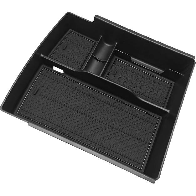 Muslogy Center Console Organizer Compatible With 2024 2025 GMC Acadia & Chevy Traverse & 2025 Buick Enclave Accessories Middle Console Storage Box