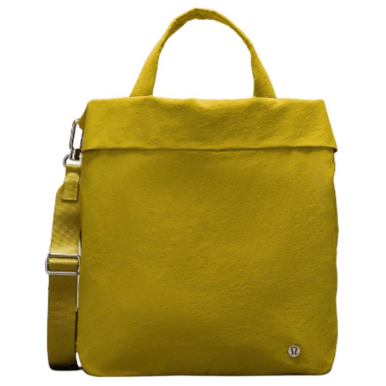 

Lululemon On My Level Classic Casual Solid Polyester Shoulder Crossbody Tote Bag Women bags Gold LW9FFUS-067120 Gold