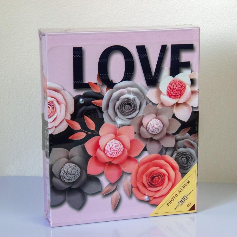 6palcový fotoalbum se 200 kapsami, laminované kapsy na vkládání, zasouvací fotoalba, velkokapacitní scrapbook album, sbírka fotografií