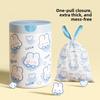 Blue Heart Rabbit Drawstring Cute Cartoon Home Kitchen Handheld Thick Printed Garbage Bag