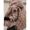 Oversized Hooded Jacket for Women with Pockets and Zipper Long Sleeve Loose Coat Street Fashion Outerwear