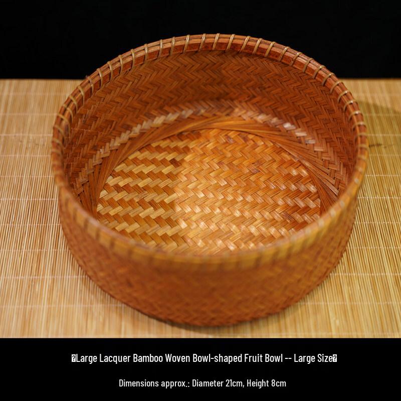 Ючжусюнь Ручная работа Лакированная бамбуковая фруктовница