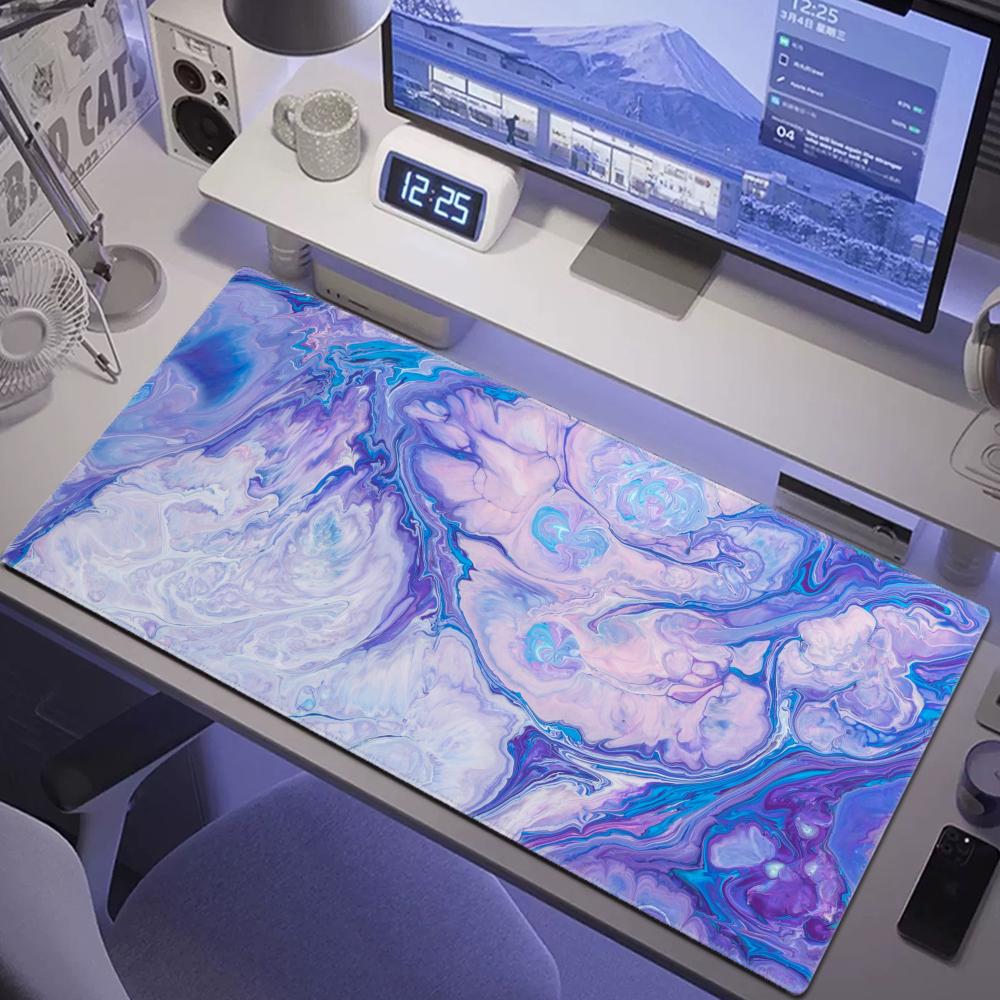Strata Liquid Art Mouse Pad Computer Laptop Anime Keyboard Office Accessorie Large Mousepad Keyboard Game Teclado Fluid Desk Mat